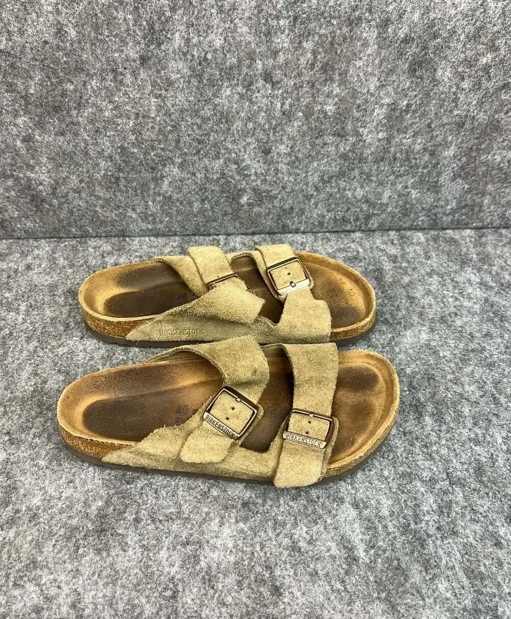 Birkenstock Arizona Brown Suede Sandals Shoes Women's US 9 EU 40